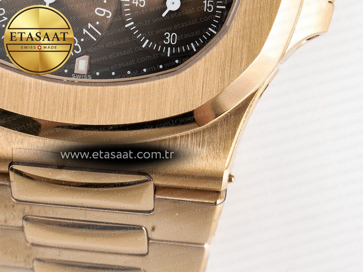 Nautilus 5712 RG PPF 1:1 Best Edition Brown Dial on RG Bracelet PPF240 Super Clone V4+ - Görsel 14