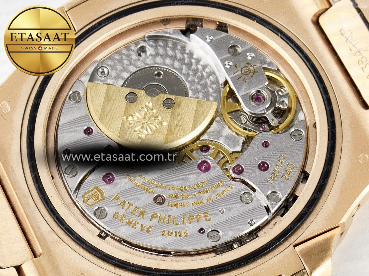 Nautilus 5712 RG PPF 1:1 Best Edition Brown Dial on RG Bracelet PPF240 Super Clone V4+ - Görsel 21