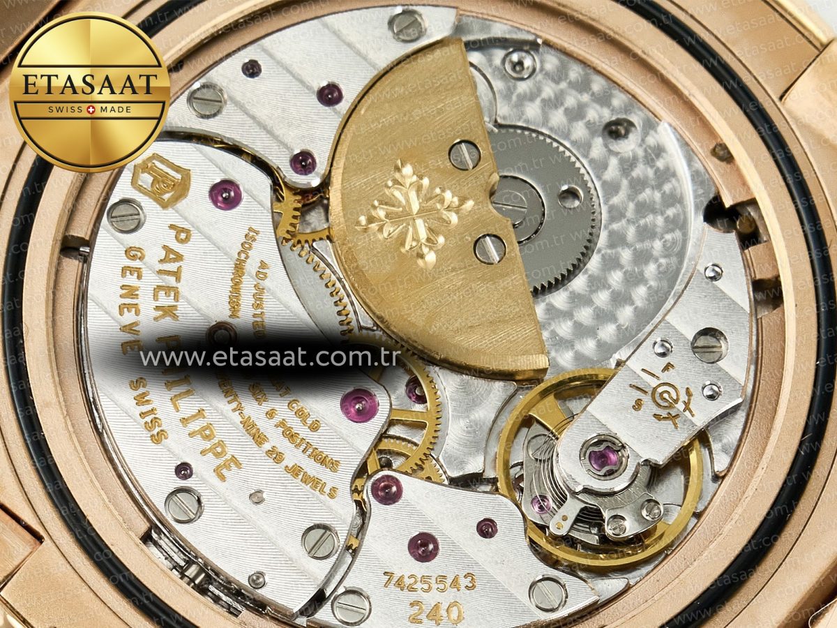 Nautilus 5712 RG PPF 1:1 Best Edition Brown Dial on RG Bracelet PPF240 Super Clone V4+ - Görsel 22