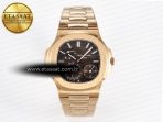 Nautilus 5712 RG PPF 1:1 Best Edition Brown Dial on RG Bracelet PPF240 Super Clone V4+ - Görsel 3