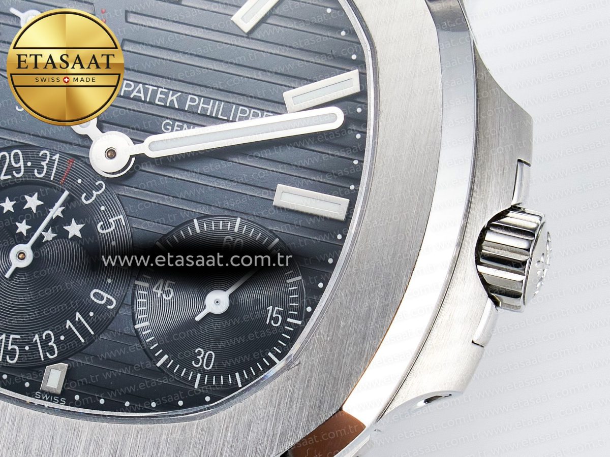 Nautilus 5712 SS OMEF 1:1 Best Edition Blue Dial on SS Bracelet A240 Super Clone - Görsel 11