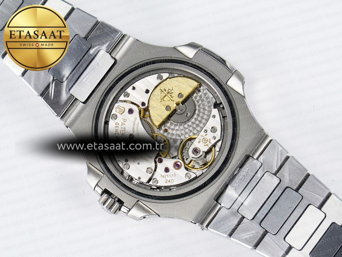 Nautilus 5712 SS OMEF 1:1 Best Edition Blue Dial on SS Bracelet A240 Super Clone - Görsel 20