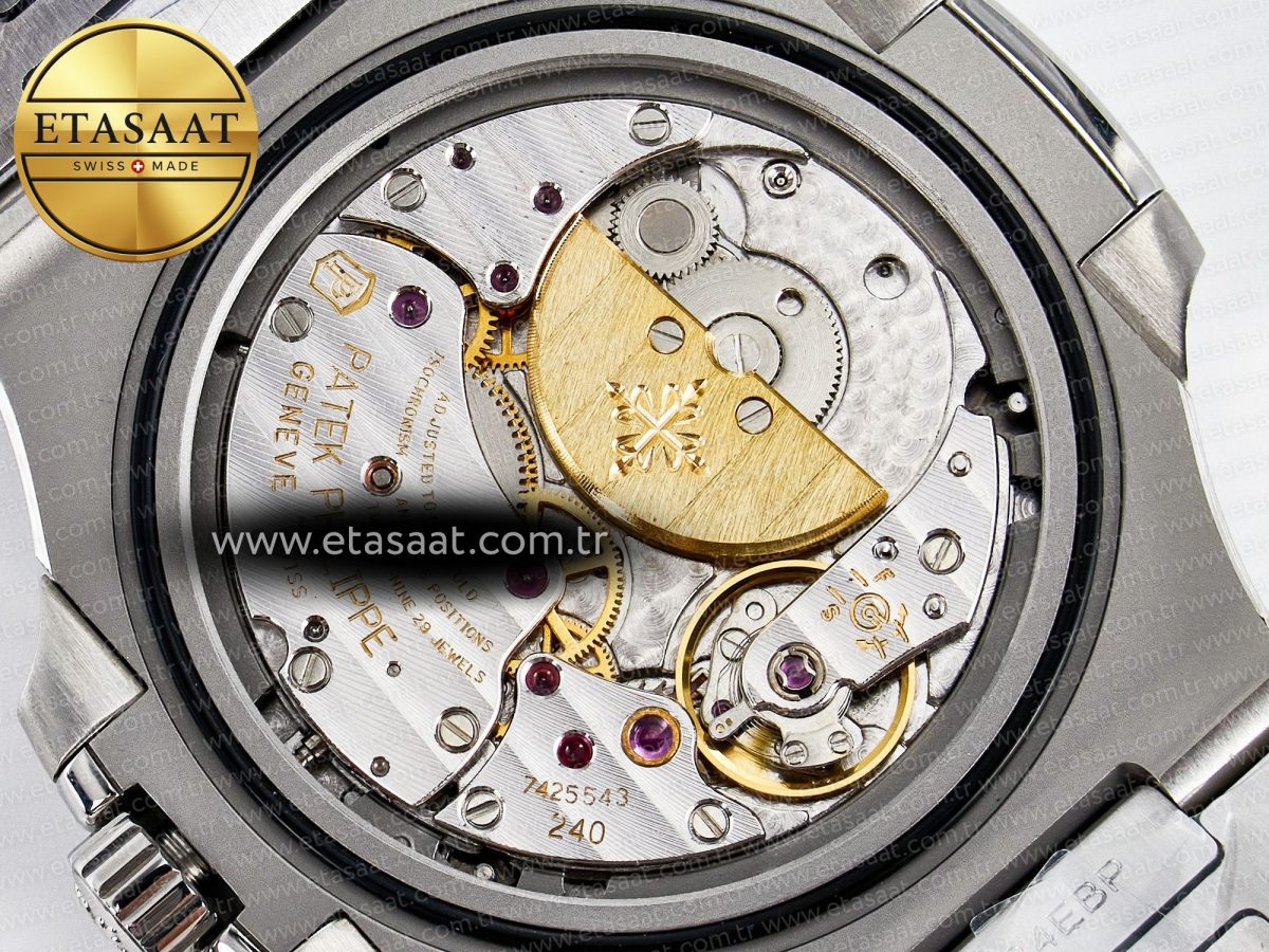 Nautilus 5712 SS OMEF 1:1 Best Edition Blue Dial on SS Bracelet A240 Super Clone - Görsel 23