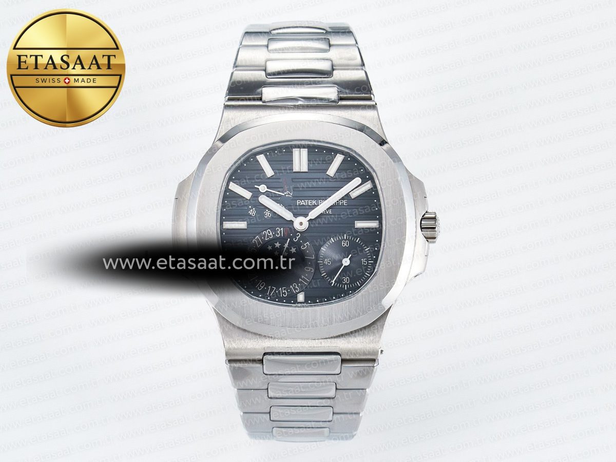 Nautilus 5712 SS OMEF 1:1 Best Edition Blue Dial on SS Bracelet A240 Super Clone - Görsel 3