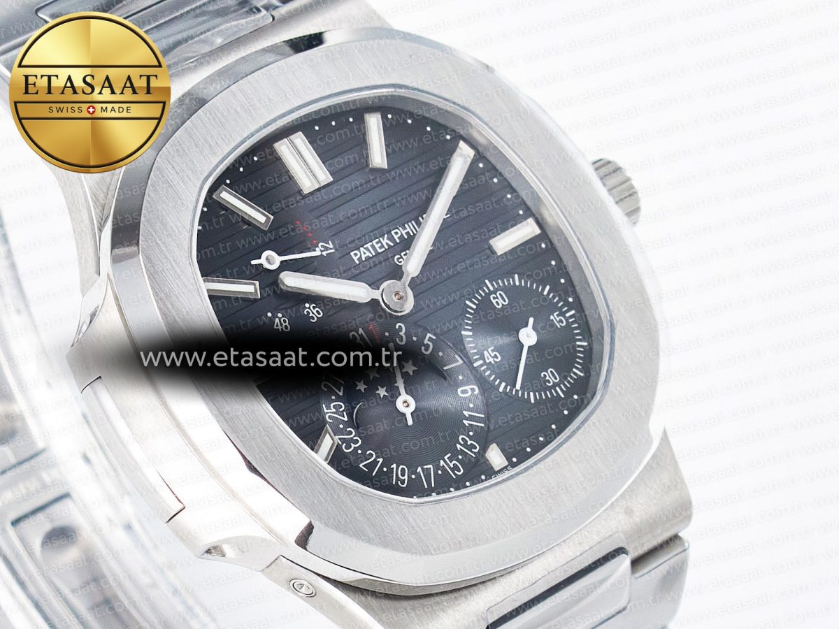 Nautilus 5712 SS OMEF 1:1 Best Edition Blue Dial on SS Bracelet A240 Super Clone - Görsel 5