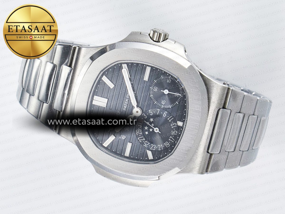 Nautilus 5712 SS OMEF 1:1 Best Edition Blue Dial on SS Bracelet A240 Super Clone - Görsel 9