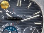 Nautilus 5712 SS PPF 1:1 Best Edition Blue Dial on Black Leather Strap A240 Super Clone V2 - Görsel 10