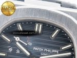Nautilus 5712 SS PPF 1:1 Best Edition Blue Dial on Black Leather Strap A240 Super Clone V2 - Görsel 11