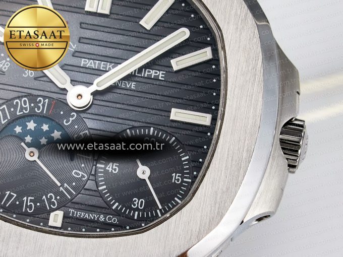 Nautilus 5712 Tiffany PPF 1:1 Best Edition Blue Dial on SS Bracelet A240 Super Clone V2 - Görsel 12