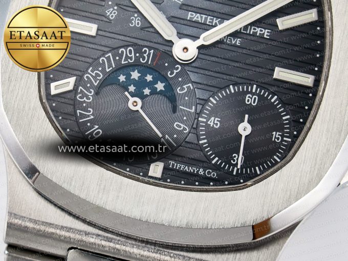 Nautilus 5712 Tiffany PPF 1:1 Best Edition Blue Dial on SS Bracelet A240 Super Clone V2 - Görsel 13