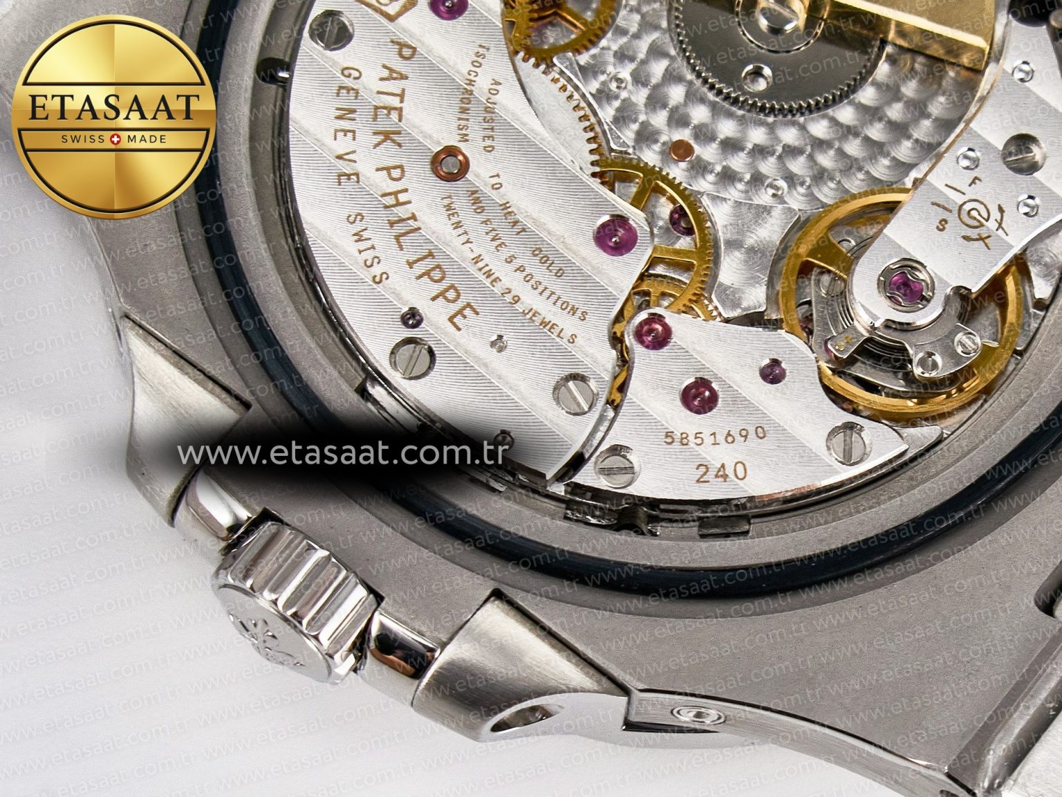 Nautilus 5712 Tiffany PPF 1:1 Best Edition Blue Dial on SS Bracelet A240 Super Clone V2 - Görsel 23