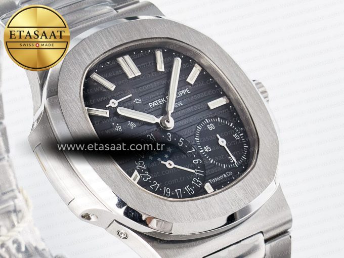 Nautilus 5712 Tiffany PPF 1:1 Best Edition Blue Dial on SS Bracelet A240 Super Clone V2 - Görsel 5