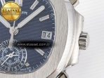Patek Philippe Nautilus 5976 Blue Dial on SS Bracelet A7750 - Görsel 11
