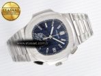 Patek Philippe Nautilus 5976 Blue Dial on SS Bracelet A7750 - Görsel 8