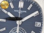Patek Philippe Nautilus 5976 SS Blue Dial on Blue Braided Strap A7750 - Görsel 10