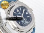 Patek Philippe Nautilus 5976 SS Blue Dial on Blue Braided Strap A7750 - Görsel 5