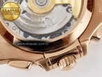 Patek Philippe Nautilus 5980 RG Black Dial on Brown Leather Strap A7750 - Görsel 18