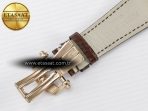 Patek Philippe Nautilus 5980 RG Black Dial on Brown Leather Strap A7750 - Görsel 24
