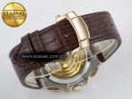 Patek Philippe Nautilus 5980 RG Blue Dial on on Brown Leather Strap A7750 - Görsel 15