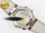 Patek Philippe Nautilus 5980 RG Blue Dial on on Brown Leather Strap A7750 - Görsel 16