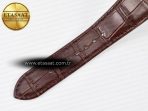 Patek Philippe Nautilus 5980 RG Blue Dial on on Brown Leather Strap A7750 - Görsel 22