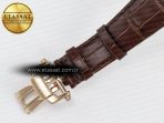 Patek Philippe Nautilus 5980 RG Blue Dial on on Brown Leather Strap A7750 - Görsel 23