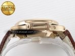 Patek Philippe Nautilus 5980 RG Brown/SS Dial on Brown Leather Strap A7750 - Görsel 12
