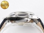 Patek Philippe Nautilus 5980 SS Black/SS Dial on on Black Leather Strap A7750 - Görsel 13