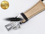Patek Philippe Nautilus 5980 SS Black/SS Dial on on Black Leather Strap A7750 - Görsel 24