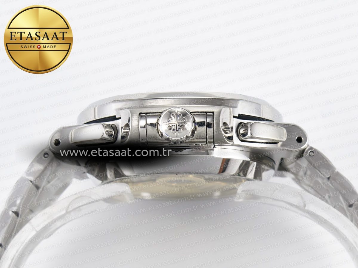 Patek Philippe Nautilus 5980 SS Blue Dial on SS Bracelet A7750 - Görsel 13