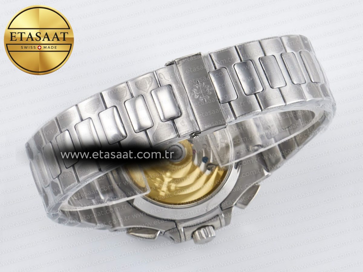 Patek Philippe Nautilus 5980 SS Blue Dial on SS Bracelet A7750 - Görsel 15
