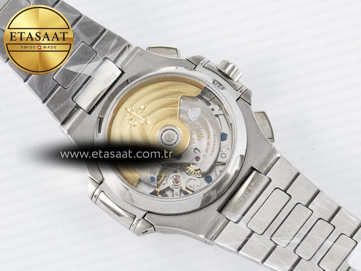 Patek Philippe Nautilus 5980 SS Blue Dial on SS Bracelet A7750 - Görsel 16