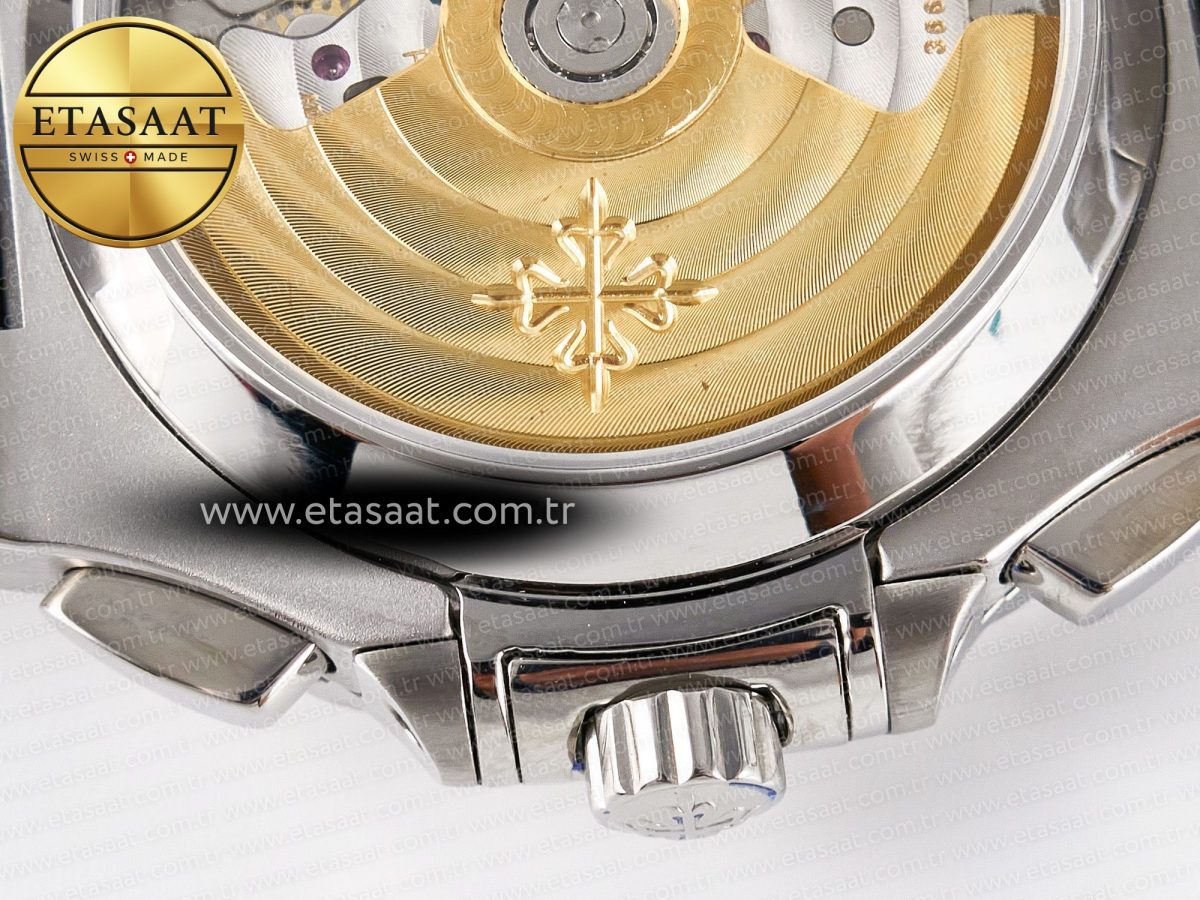 Patek Philippe Nautilus 5980 SS Blue Dial on SS Bracelet A7750 - Görsel 17