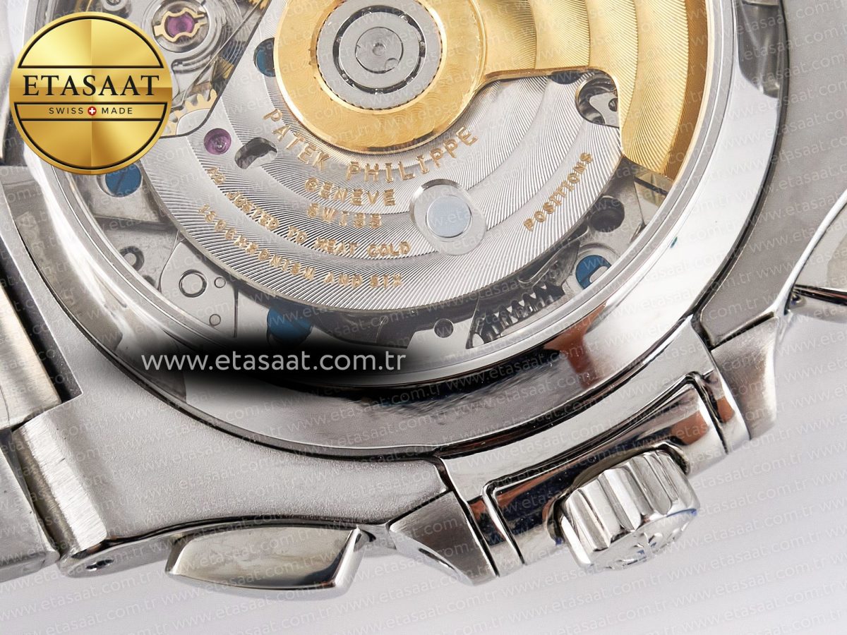 Patek Philippe Nautilus 5980 SS Blue Dial on SS Bracelet A7750 - Görsel 18