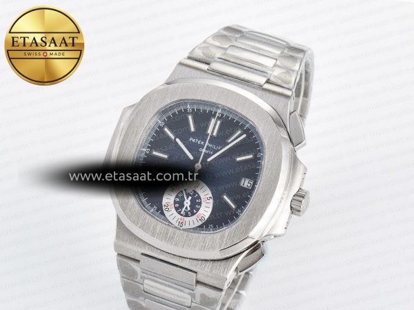 Patek Philippe Nautilus 5980 Blue/SS Dial on SS Bracelet A7750