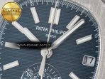 Nautilus 5980 SS 3KF Best Edition Blue Dial on Blue Braided Strap A7750 - Görsel 10