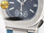 Nautilus 5980 SS 3KF Best Edition Blue Dial on Blue Braided Strap A7750 - Görsel 12