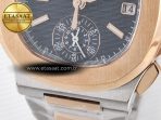 Nautilus 5980 SS/RG 3KF 1:1 Best Edition Blue Dial on SS/RG Bracelet A7750 mod to PP.CH28-520 - Görsel 12