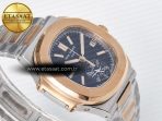 Nautilus 5980 SS/RG 3KF 1:1 Best Edition Blue Dial on SS/RG Bracelet A7750 mod to PP.CH28-520 - Görsel 7