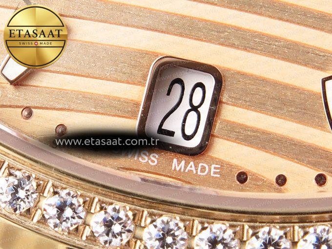 NAUTILUS 7118 LADIES RG PPF 1:1 BEST EDITION RG DIAL DIAMONDS BEZEL ON RG BRACELET 324CS - Görsel 11