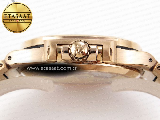 NAUTILUS 7118 LADIES RG PPF 1:1 BEST EDITION RG DIAL DIAMONDS BEZEL ON RG BRACELET 324CS - Görsel 13