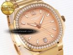 NAUTILUS 7118 LADIES RG PPF 1:1 BEST EDITION RG DIAL DIAMONDS BEZEL ON RG BRACELET 324CS - Görsel 5