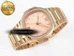 NAUTILUS 7118 LADIES RG PPF 1:1 BEST EDITION RG DIAL DIAMONDS BEZEL ON RG BRACELET 324CS - Görsel 7
