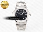 Nautilus Jumbo 5711 JJF 1:1 Best Edition Black Textured Dial On SS Bracelet A324 V3 - Görsel 3
