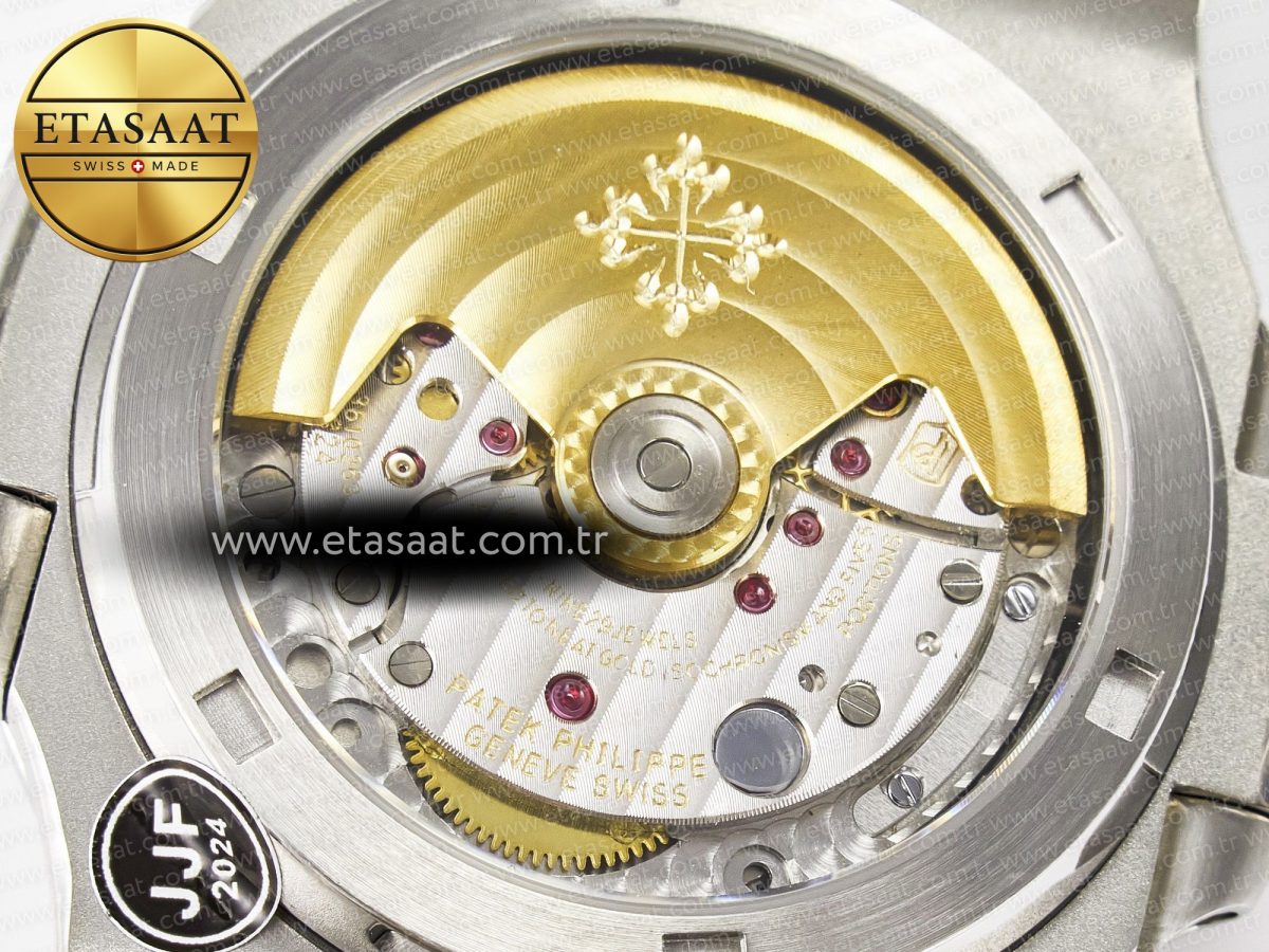 Nautilus Jumbo 5711 JJF 1:1 Best Edition Blue Textured Dial On SS Bracelet A324 V3 - Görsel 19