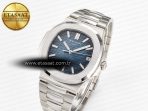 Nautilus Jumbo 5711 JJF 1:1 Best Edition Blue Textured Dial On SS Bracelet A324 V3 - Görsel 2