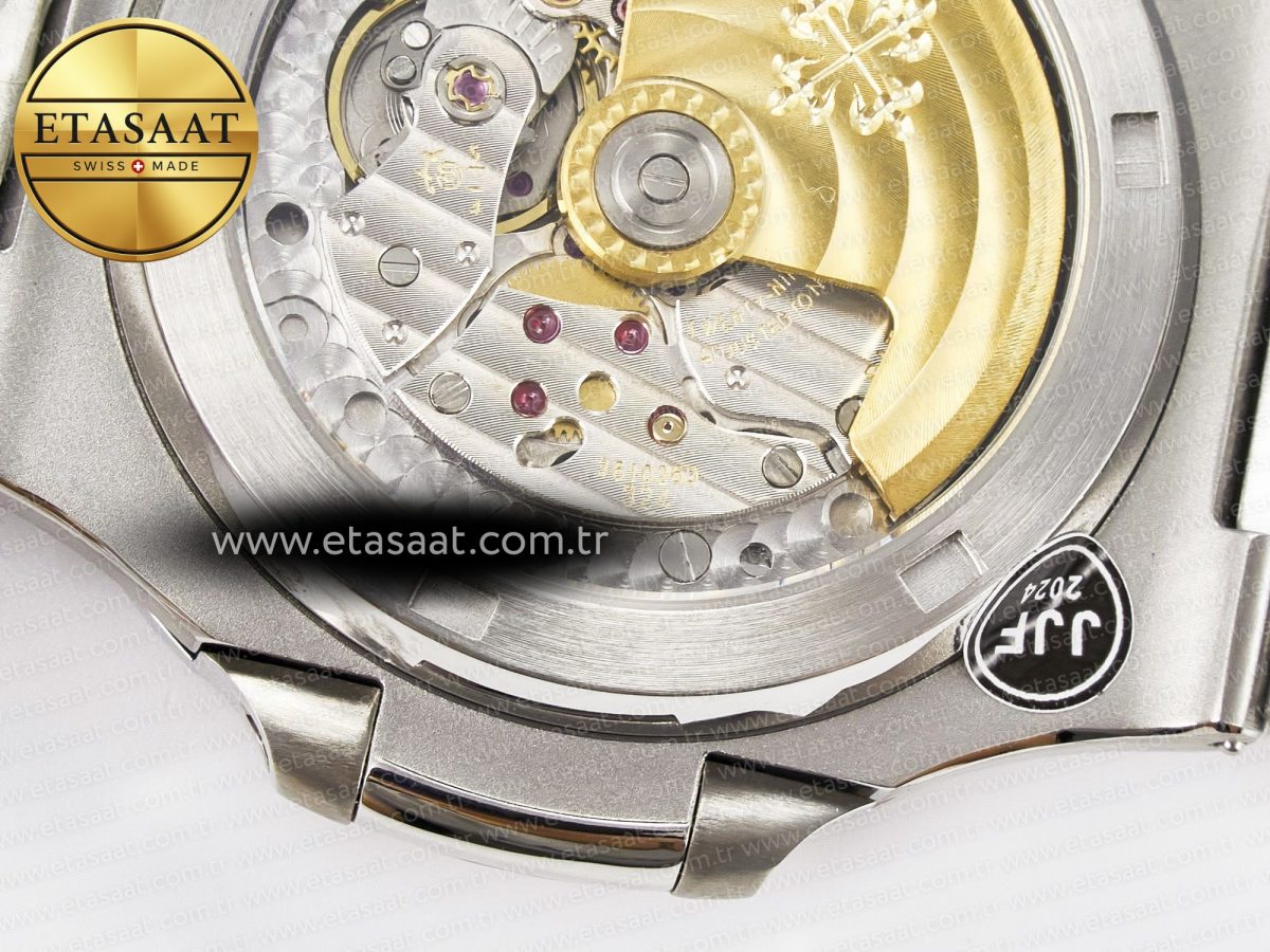 Nautilus Jumbo 5711 JJF 1:1 Best Edition Blue Textured Dial On SS Bracelet A324 V3 - Görsel 21