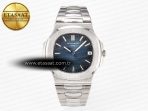 Nautilus Jumbo 5711 JJF 1:1 Best Edition Blue Textured Dial On SS Bracelet A324 V3 - Görsel 3