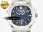 Nautilus Jumbo 5711 JJF 1:1 Best Edition Blue Textured Dial On SS Bracelet A324 V3 - Görsel 4