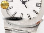 Nautilus Jumbo 5711 JJF 1:1 Best Edition White Textured Dial On SS Bracelet A324 V3 - Görsel 12
